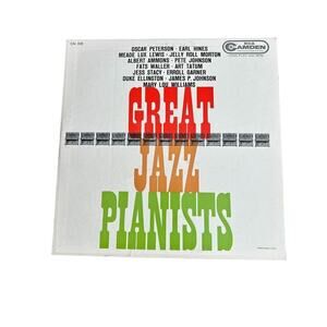 Great Jazz Pianists LP 1965 RCA Camden Records CAL 328 Mono Vinyl Compilation